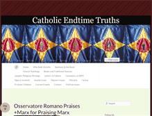 Tablet Screenshot of catholicendtimetruths.com